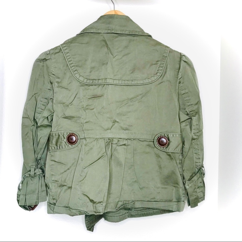 AMERICAN Rag Olive Green Peplum Utility Jacket - Picture 8 of 9